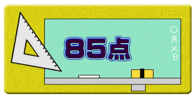 ８５点