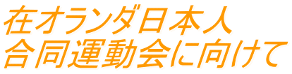 在オランダ日本人 合同運動会に向けて