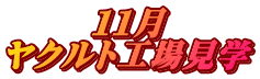 １１月 ヤクルト工場見学